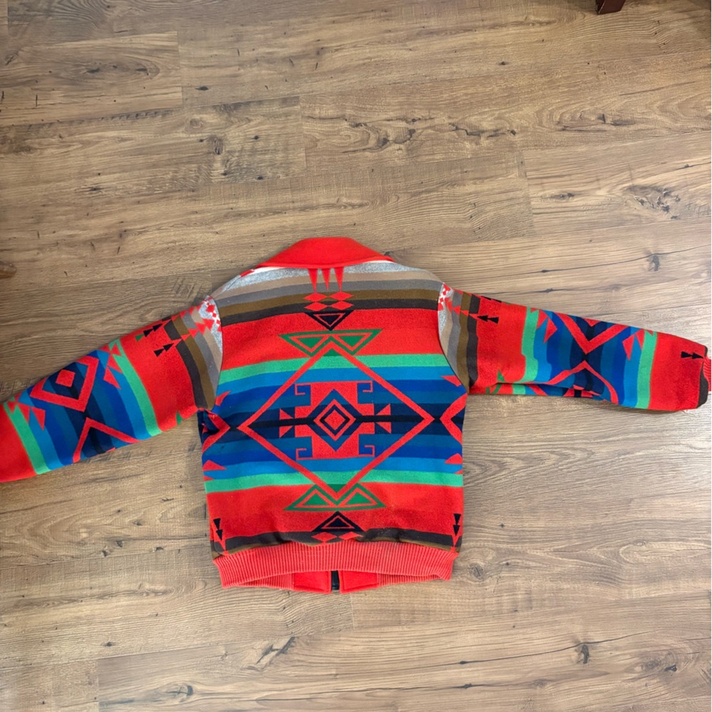 Pendleton Aztec Wool Bomber Jacket - image 5